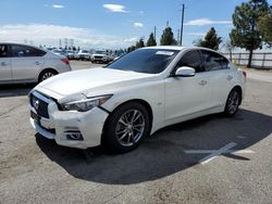 Salvage cars for sale from Copart Rancho Cucamonga, CA: 2017 Infiniti Q50 Premium