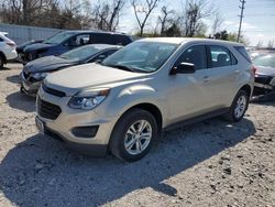 Chevrolet Equinox ls salvage cars for sale: 2016 Chevrolet Equinox LS