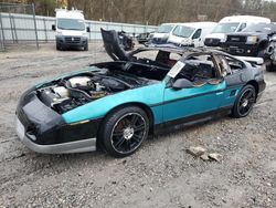 Salvage cars for sale at Hurricane, WV auction: 1986 Pontiac Fiero SE