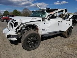 Jeep Wrangler salvage cars for sale: 2021 Jeep Wrangler Unlimited Sahara 4XE