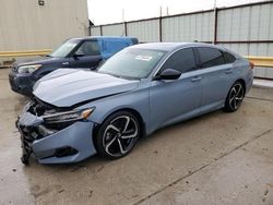 Salvage cars for sale from Copart Haslet, TX: 2022 Honda Accord Sport