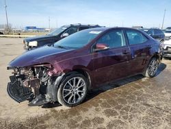 Salvage cars for sale from Copart Woodhaven, MI: 2017 Toyota Corolla L