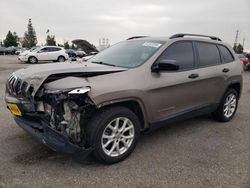 Salvage cars for sale from Copart Rancho Cucamonga, CA: 2016 Jeep Cherokee Sport