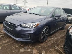 Salvage cars for sale from Copart Elgin, IL: 2017 Subaru Impreza Sport