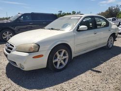 Salvage cars for sale from Copart Riverview, FL: 2002 Nissan Maxima GLE