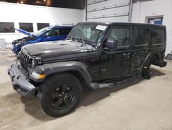 Salvage cars for sale at Blaine, MN auction: 2020 Jeep Wrangler Unlimited Sahara