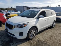 Salvage cars for sale at Vallejo, CA auction: 2017 KIA Sedona LX