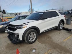 Salvage cars for sale from Copart Pekin, IL: 2021 Ford Explorer XLT