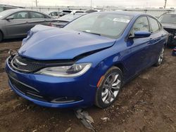 Salvage cars for sale at Elgin, IL auction: 2015 Chrysler 200 S