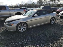 Salvage cars for sale at Byron, GA auction: 2007 BMW 650 I