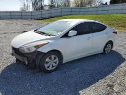 Salvage cars for sale at Gastonia, NC auction: 2016 Hyundai Elantra SE