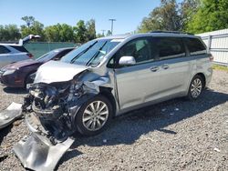 Salvage cars for sale from Copart Riverview, FL: 2016 Toyota Sienna XLE