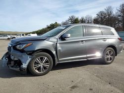 Salvage cars for sale at Brookhaven, NY auction: 2019 Infiniti QX60 Luxe
