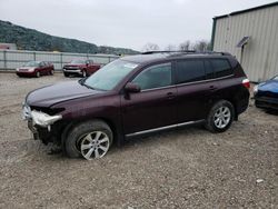 Toyota Highlander salvage cars for sale: 2013 Toyota Highlander Base