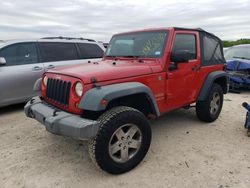 Salvage cars for sale at San Antonio, TX auction: 2010 Jeep Wrangler Sport