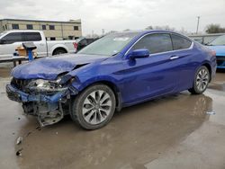 Salvage cars for sale at Wilmer, TX auction: 2013 Honda Accord EX