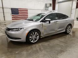 Salvage cars for sale at Avon, MN auction: 2015 Chrysler 200 S