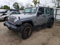 Jeep Wrangler salvage cars for sale: 2013 Jeep Wrangler Unlimited Sport