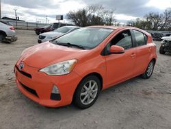 Salvage cars for sale at Oklahoma City, OK auction: 2012 Toyota Prius C