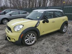 Salvage cars for sale at Candia, NH auction: 2012 Mini Cooper S Countryman