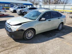 Salvage cars for sale at Wichita, KS auction: 2010 Ford Focus SE