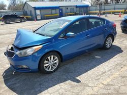 Salvage cars for sale at Wichita, KS auction: 2014 KIA Forte EX