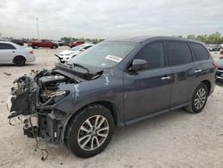 Salvage cars for sale at Houston, TX auction: 2013 Nissan Pathfinder S
