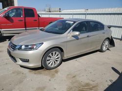 Salvage cars for sale at Kansas City, KS auction: 2015 Honda Accord EXL