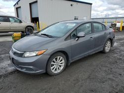 Salvage cars for sale at Airway Heights, WA auction: 2012 Honda Civic EX