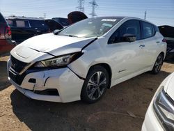 Salvage cars for sale at Elgin, IL auction: 2018 Nissan Leaf S