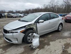 Salvage cars for sale from Copart Ellwood City, PA: 2017 KIA Forte LX