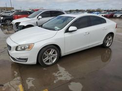 Salvage cars for sale at Grand Prairie, TX auction: 2014 Volvo S60 T5