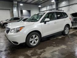 Salvage cars for sale at Ham Lake, MN auction: 2015 Subaru Forester 2.5I Premium