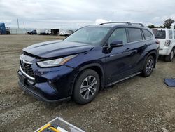 Salvage cars for sale at Vallejo, CA auction: 2020 Toyota Highlander Hybrid XLE