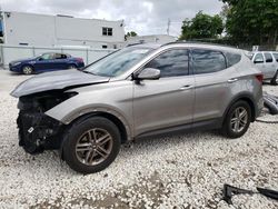 Salvage cars for sale from Copart Opa Locka, FL: 2018 Hyundai Santa FE Sport