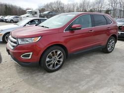 Salvage cars for sale at North Billerica, MA auction: 2015 Ford Edge Titanium