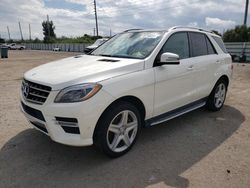 Mercedes-Benz salvage cars for sale: 2014 Mercedes-Benz ML 550 4matic