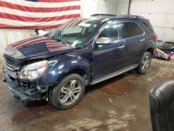 Salvage cars for sale at Lyman, ME auction: 2017 Chevrolet Equinox Premier