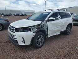 Salvage cars for sale from Copart Phoenix, AZ: 2019 Toyota Highlander SE