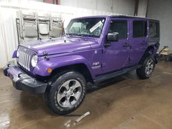 Jeep salvage cars for sale: 2017 Jeep Wrangler Unlimited Sahara