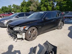 Salvage cars for sale at Ocala, FL auction: 2014 Infiniti Q50 Hybrid Premium
