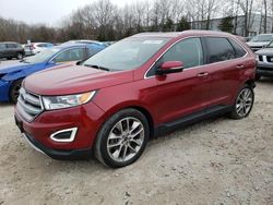 Salvage cars for sale at North Billerica, MA auction: 2017 Ford Edge Titanium