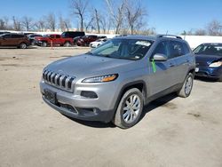 Salvage cars for sale at Bridgeton, MO auction: 2016 Jeep Cherokee Limited