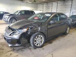 Salvage cars for sale at Franklin, WI auction: 2012 Mazda 3 I