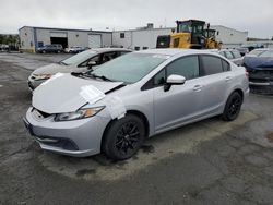 Salvage cars for sale from Copart Vallejo, CA: 2015 Honda Civic LX