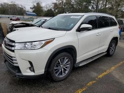 Toyota Highlander salvage cars for sale: 2018 Toyota Highlander SE