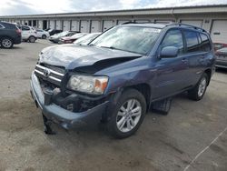 Salvage cars for sale from Copart Louisville, KY: 2007 Toyota Highlander Hybrid