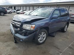 Toyota Highlander Hybrid salvage cars for sale: 2007 Toyota Highlander Hybrid