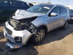 Salvage cars for sale at Elgin, IL auction: 2017 KIA Sportage EX