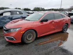 Salvage cars for sale at East Granby, CT auction: 2019 Honda Civic LX